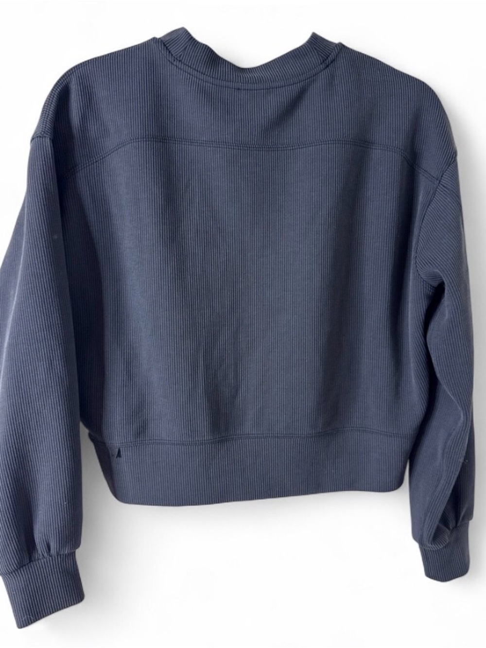 Lululemon Ribbed Softstreme Long Sleeve Crewneck Pullover Gray Size 0